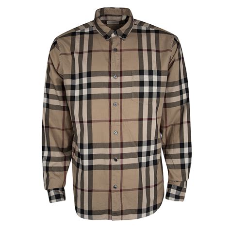 burberry mens long sleeve button down|Burberry button up men's cheap.